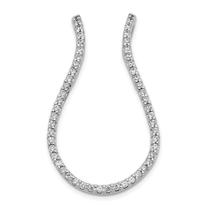 14K Weißgold Echt Diamant Fantasie Halskette