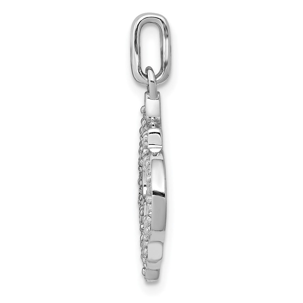 14K Weißgold 0,5 ct. Echtdiamant-Anhänger, Fancy-Schliff