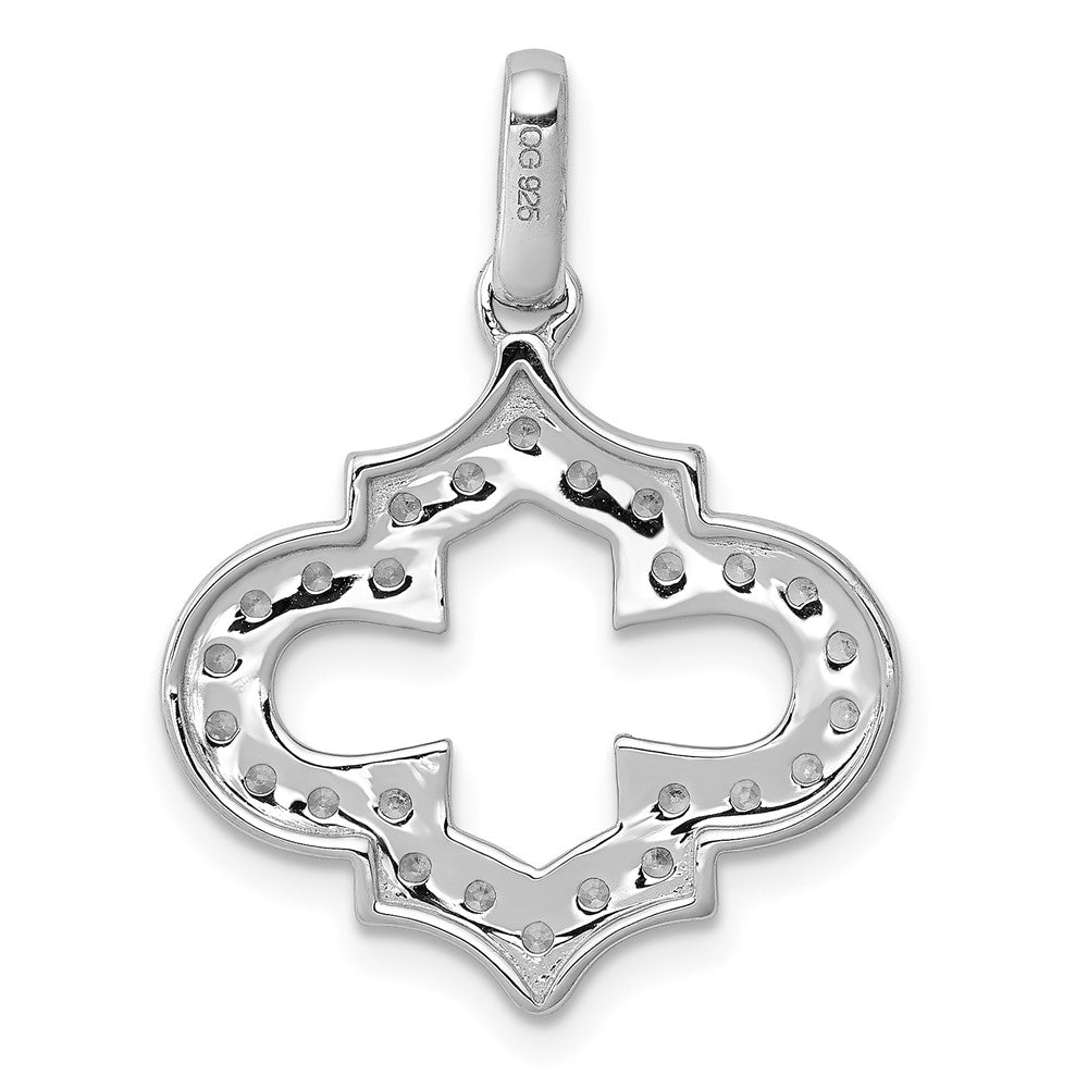 14K Weißgold 0,5 ct. Echtdiamant-Anhänger, Fancy-Schliff