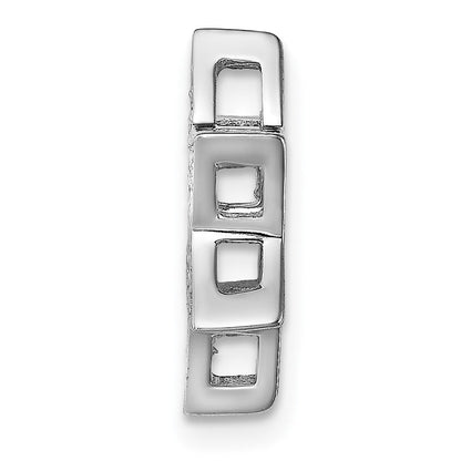 14K Weißgold 1/8ct. Echt Diamant Stern Of David Kette Anhänger