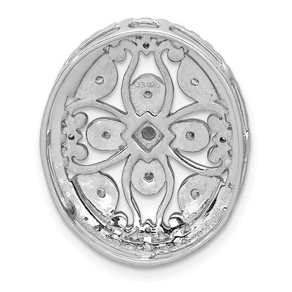 14K Weißgold 1/2ct. Echt Diamant Fantasie Kette Anhänger