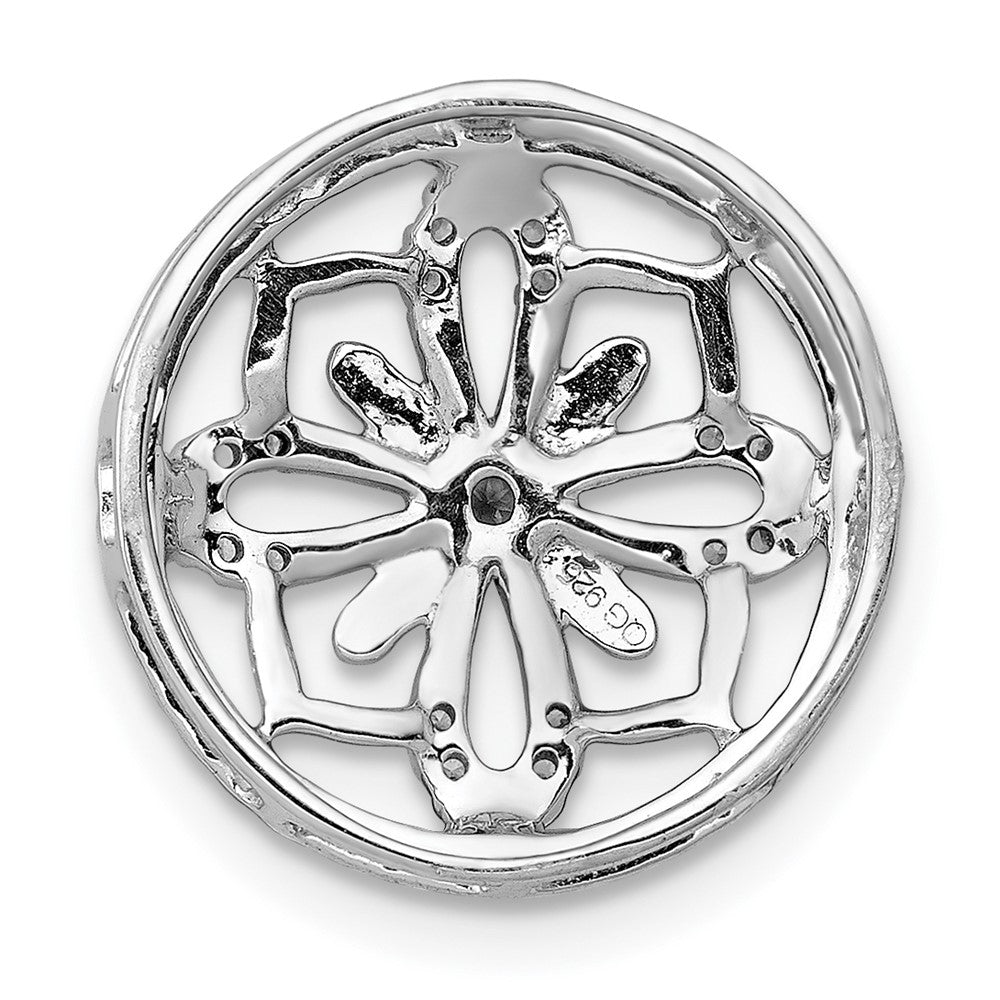 14K Weißgold 1/4ct. Echt Diamant Fantasie Kette Anhänger