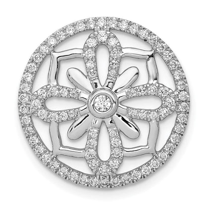 14K Weißgold 1/2ct. Echt Diamant Fantasie Kette Anhänger