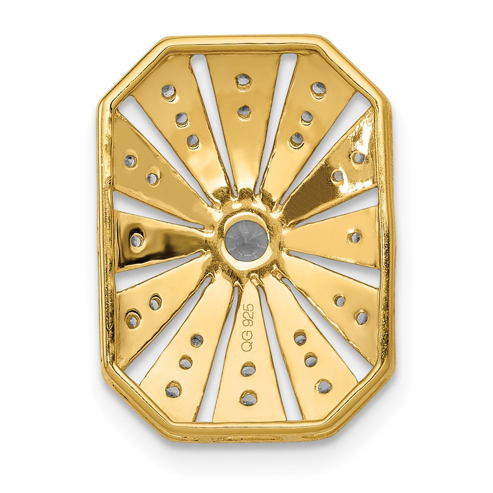 14K Gelbgold 1/5ct. Echt Diamant Vintage Kette Anhänger