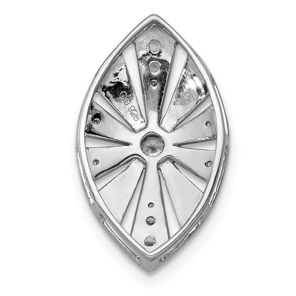 14K Weißgold 1/6ct. Echt Diamant Vintage Kette Anhänger
