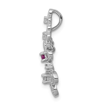 14K Weißgold Echt Diamant