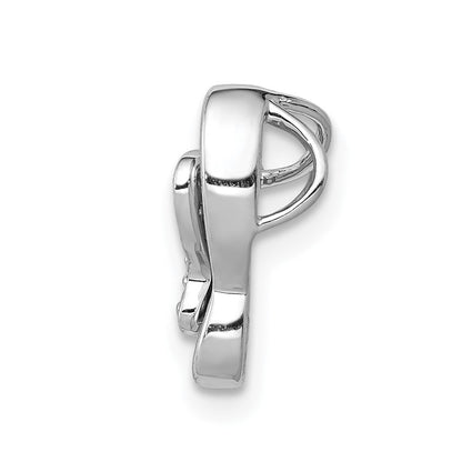 14K Weißgold Echt Diamant Schmetterling Kette Anhänger