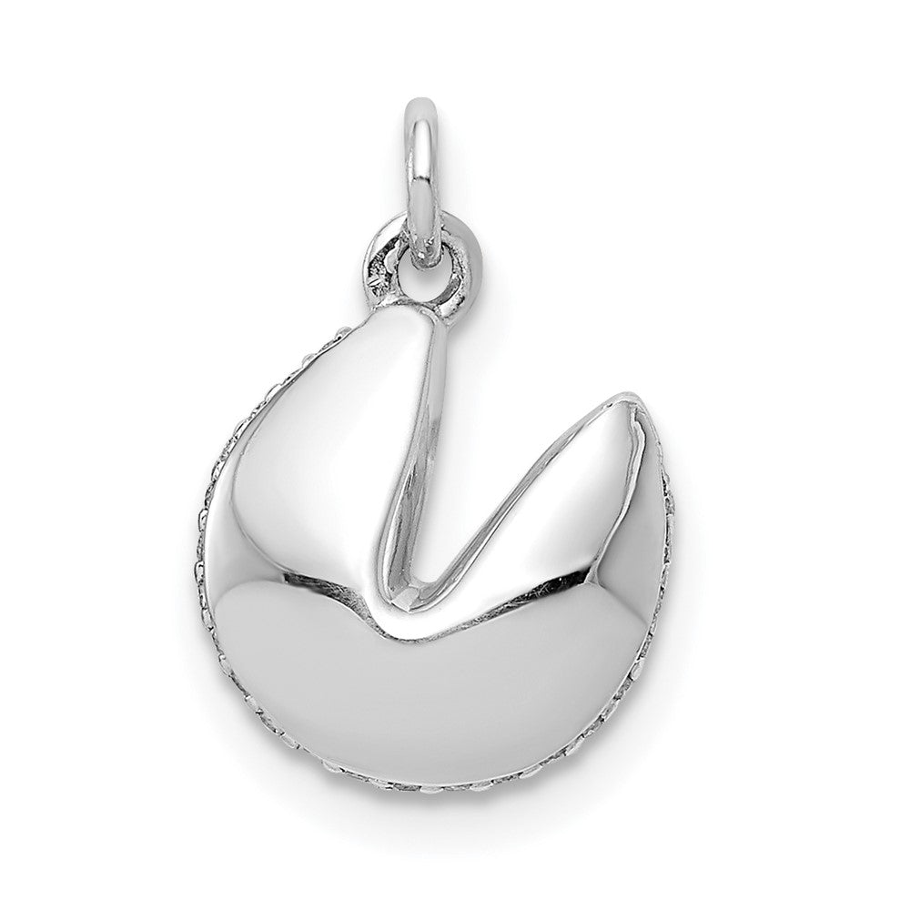 14K Weißgold Anhänger „Glückskeks" mit 0,067 ct. echtem Diamant