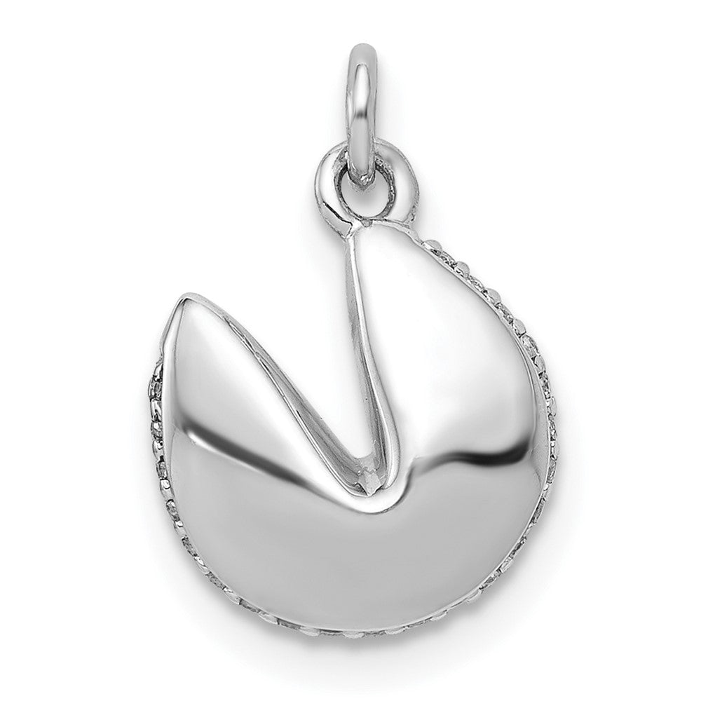 14K Weißgold Anhänger „Glückskeks" mit 0,067 ct. echtem Diamant