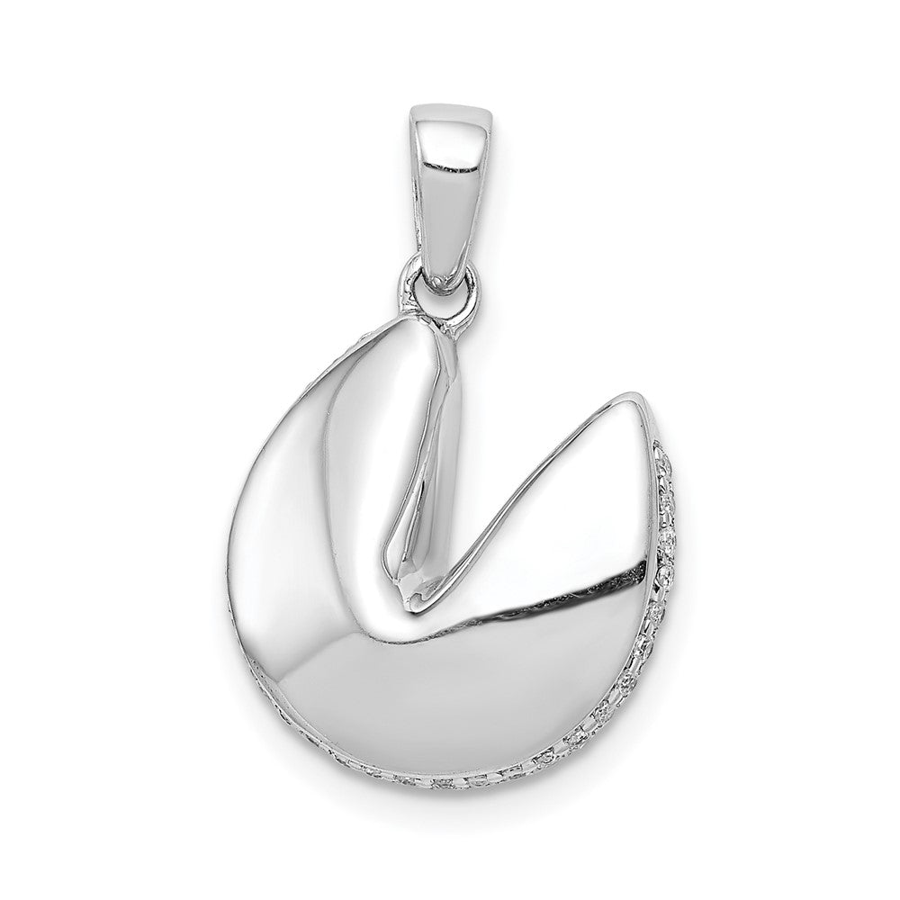 14K Weißgold Anhänger "Glückskeks" mit 0,125 ct. echten Diamanten