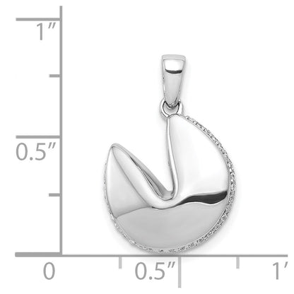 14K Weißgold Anhänger "Glückskeks" mit 0,125 ct. echten Diamanten