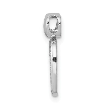 14K Weißgold Anhänger mit 0,25 ct. echten Diamanten, quadratische Fantasie-Form