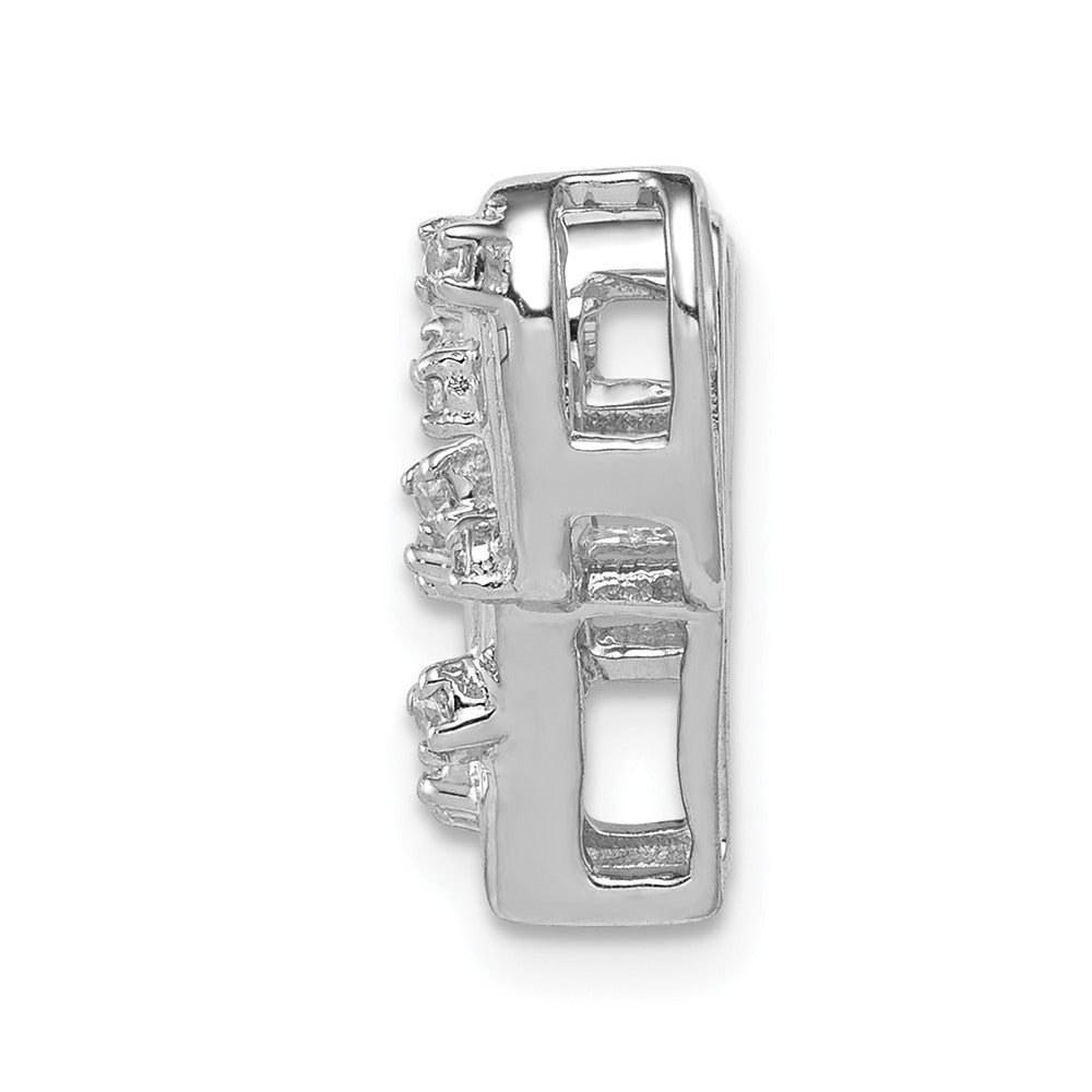 14K Weißgold Kaktus-Anhänger mit 0,10 ct. echten Diamanten