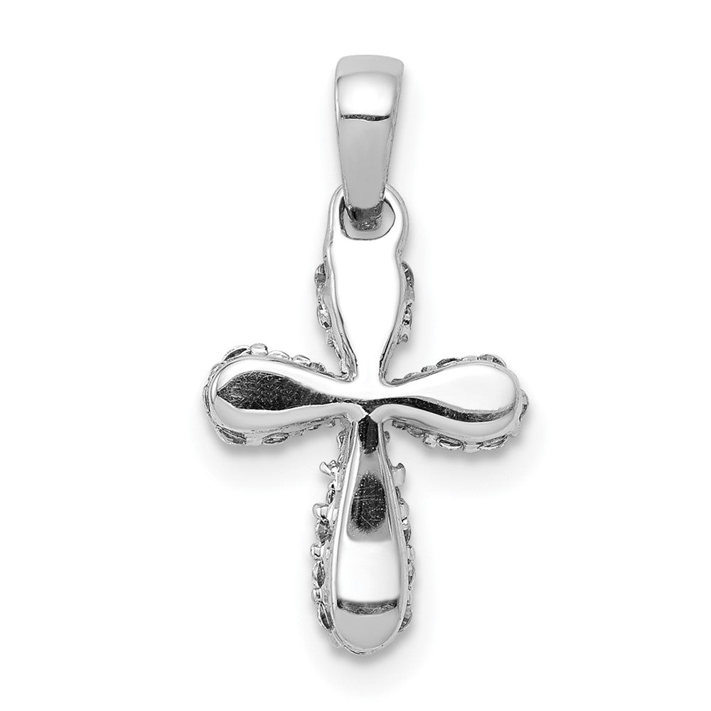 14K Weißgold Anhänger mit 0,25 ct. echtem Diamant