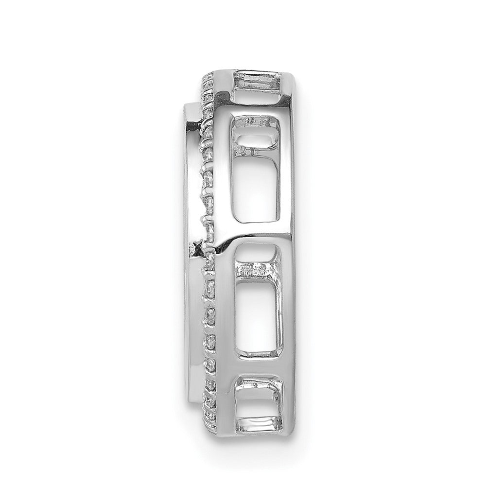 14K Weißgold 1/6ct. Echt Diamant Namaste Kette Anhänger