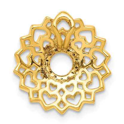 14K Gelbgold 1/20ct. Echt Diamant Sahasrara/crown Chakra Kette Anhänger