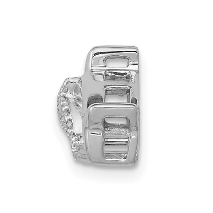 14K Weißgold Echt Diamant Dolphins Kette Anhänger