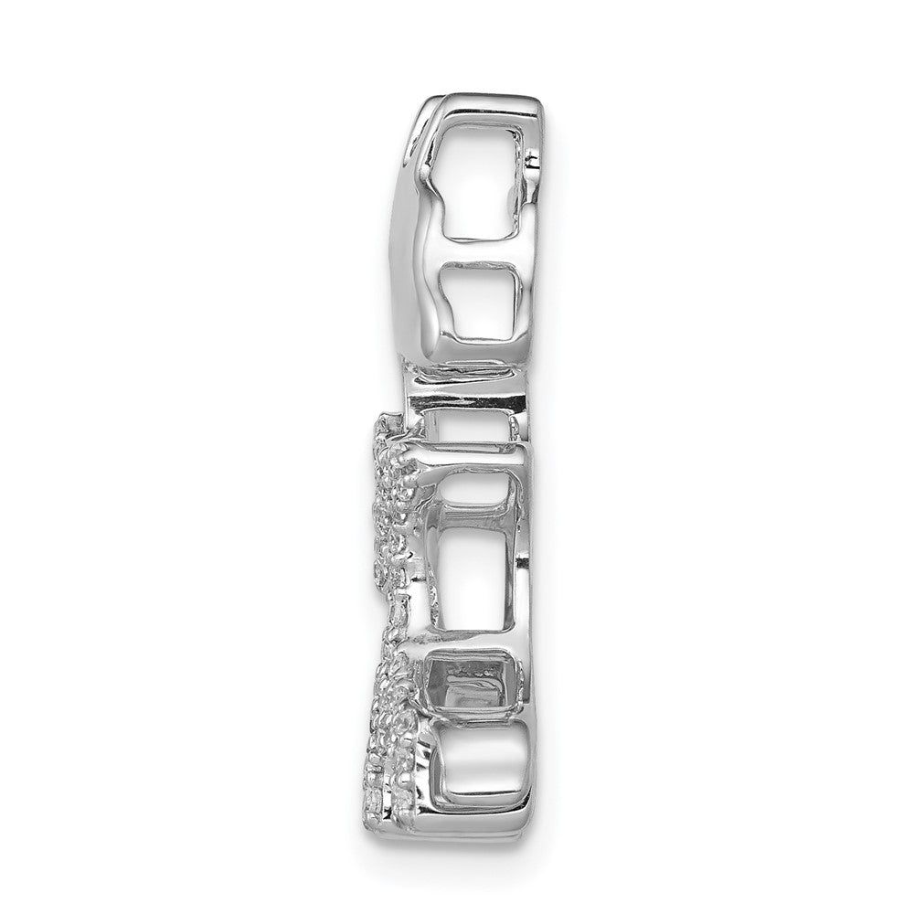 14K Weißgold Anhänger Giraffen mit echten Diamanten