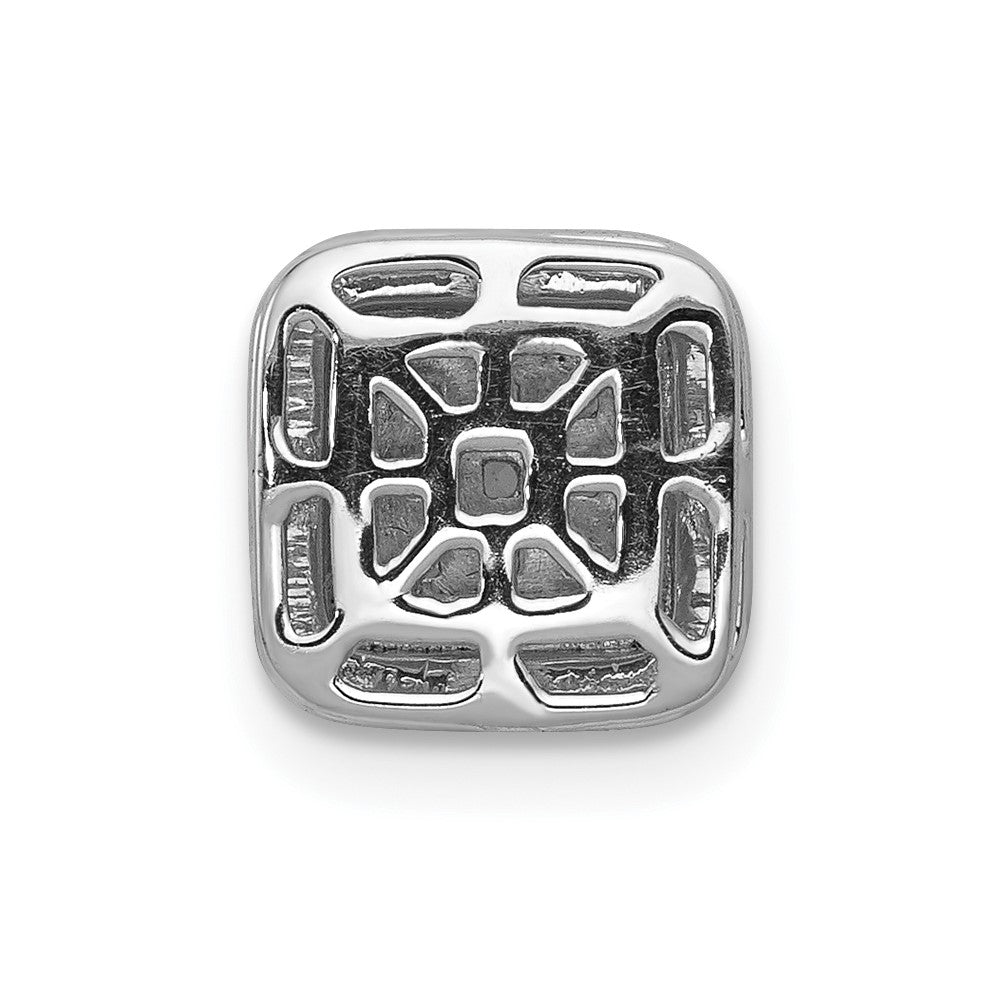 14K Weißgold Anhänger mit quadratischem Diamant-Cluster, 0,25 ct. echte Diamanten