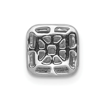 14K Weißgold Anhänger mit quadratischem Diamant-Cluster, 0,25 ct. echte Diamanten