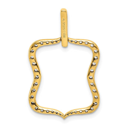 14 Karat Gelbgold Fancy-Anhänger mit 0,5 ct. echten Diamanten