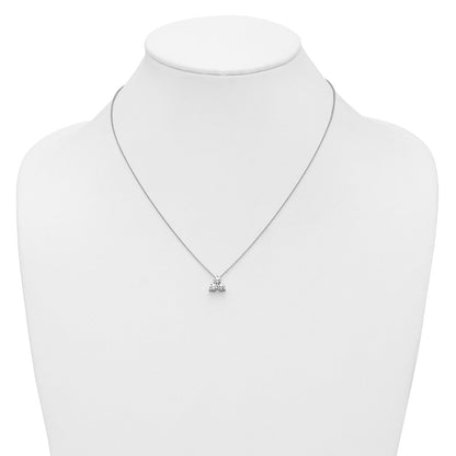 14K Weißgold True Origin 3/4 Karat Im Labor Gezüchtet Diamant Vs D E F Dreistein 18 Zoll Halskette