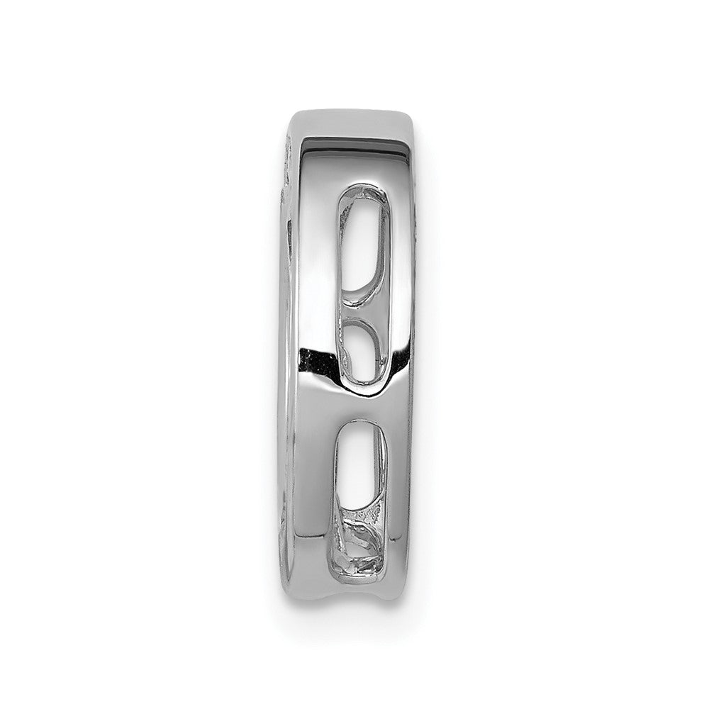 14K Weißgold Laborgezüchteter Diamant VS/SI+ G+ Kreisanhänger