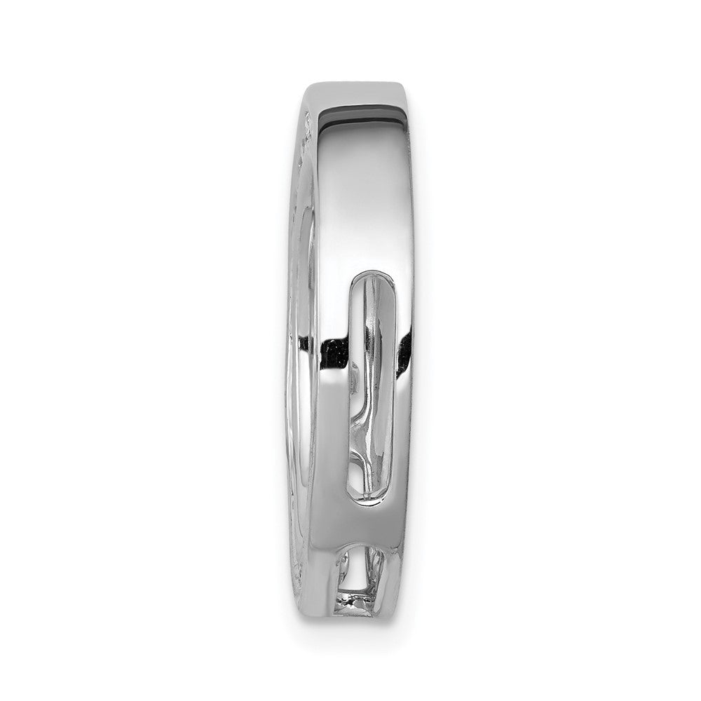 14K Weißgold Kreis-Kettenanhänger mit 0,375 ct. im Labor gezüchteten Diamanten, VS/SI+ G+