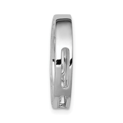 14K Weißgold Kreis-Kettenanhänger mit 0,375 ct. im Labor gezüchteten Diamanten, VS/SI+ G+