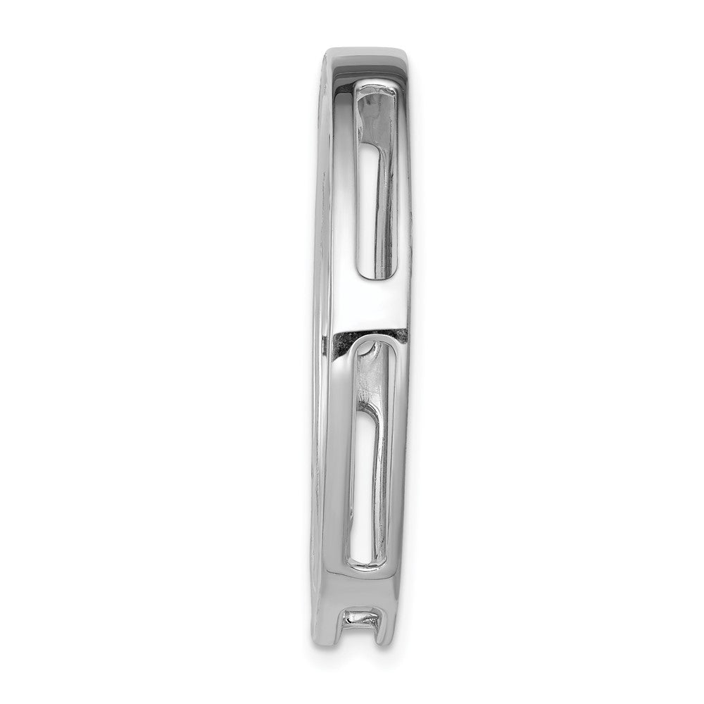 14K Weißgold Laborgezüchteter Diamant VS/SI+ G+ Kreis-Anhänger