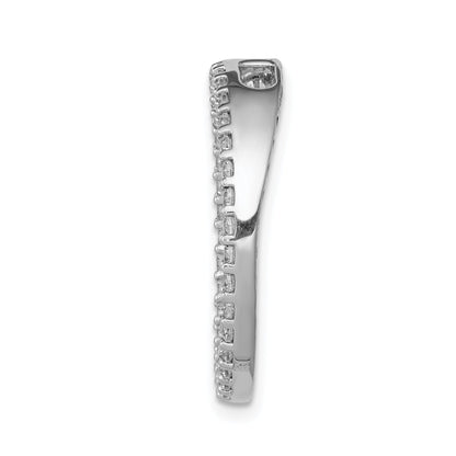 14K Weißgold Kreis-Kettenanhänger mit 0,75 ct. im Labor gezüchteten Diamanten VS/SI+ G+