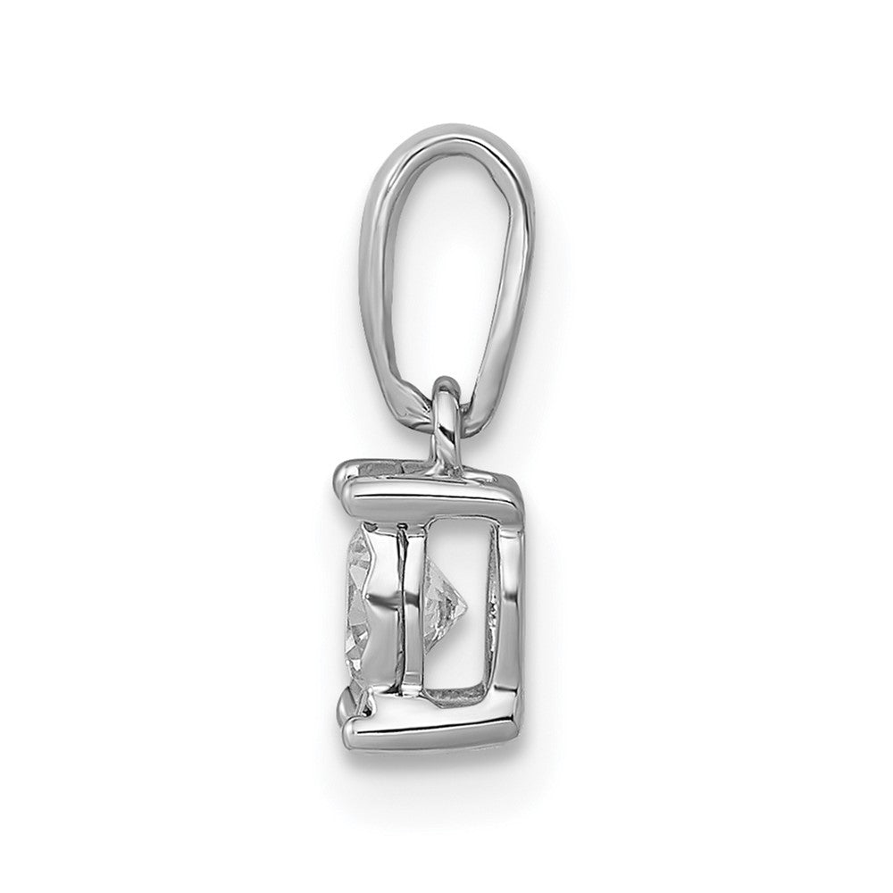 14K Weißgold-Anhänger mit 0,2 ct. echten Diamanten