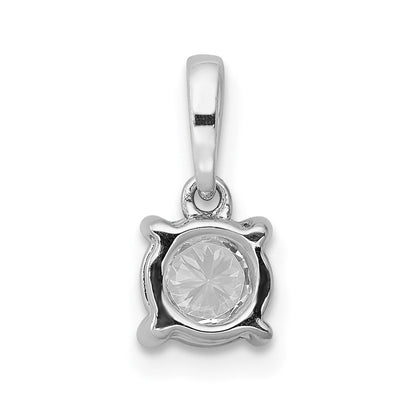 14K Weißgold-Anhänger mit 0,2 ct. echten Diamanten
