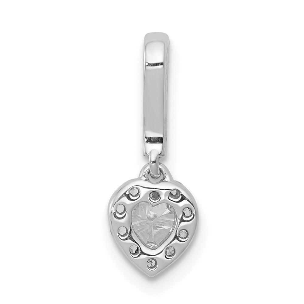 14K Weißgold Gleitanhänger mit 0,25 ct. echtem Diamant