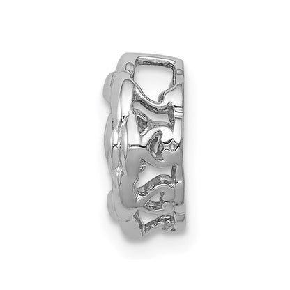 14K Weißgold Anhänger mit funkelnden 0,25 ct. echten Diamanten, Fancy-Design