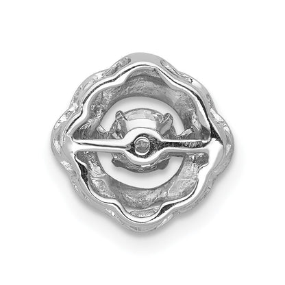 14K Weißgold Anhänger mit funkelnden 0,25 ct. echten Diamanten, Fancy-Design