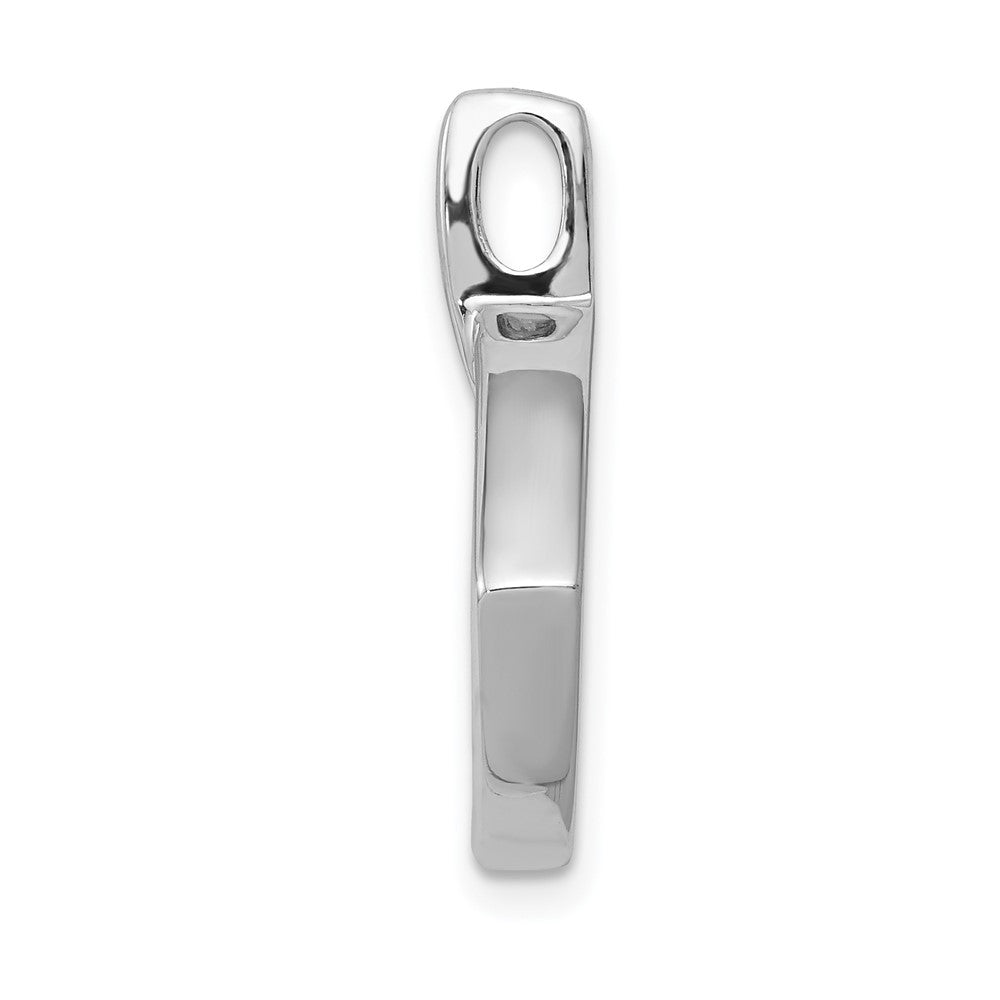 14K Weißgold Anhänger mit 0,17 ct. grünem echtem Diamant, baumelnd