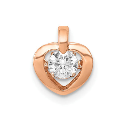Anhänger „Vibrant Heart“ aus 14K Roségold mit 0,25 ct. im Labor gezüchteten Diamanten VS/SI+ G+