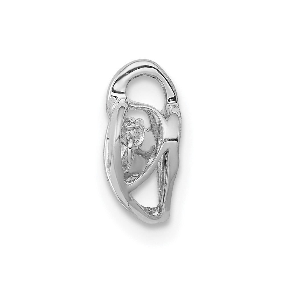 14K Weißgold Anhänger Herz mit 0,25 ct. lebhaften echten Diamanten