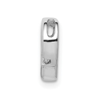 14K Weißgold.01ct. Echt Diamant Herz Kette Anhänger