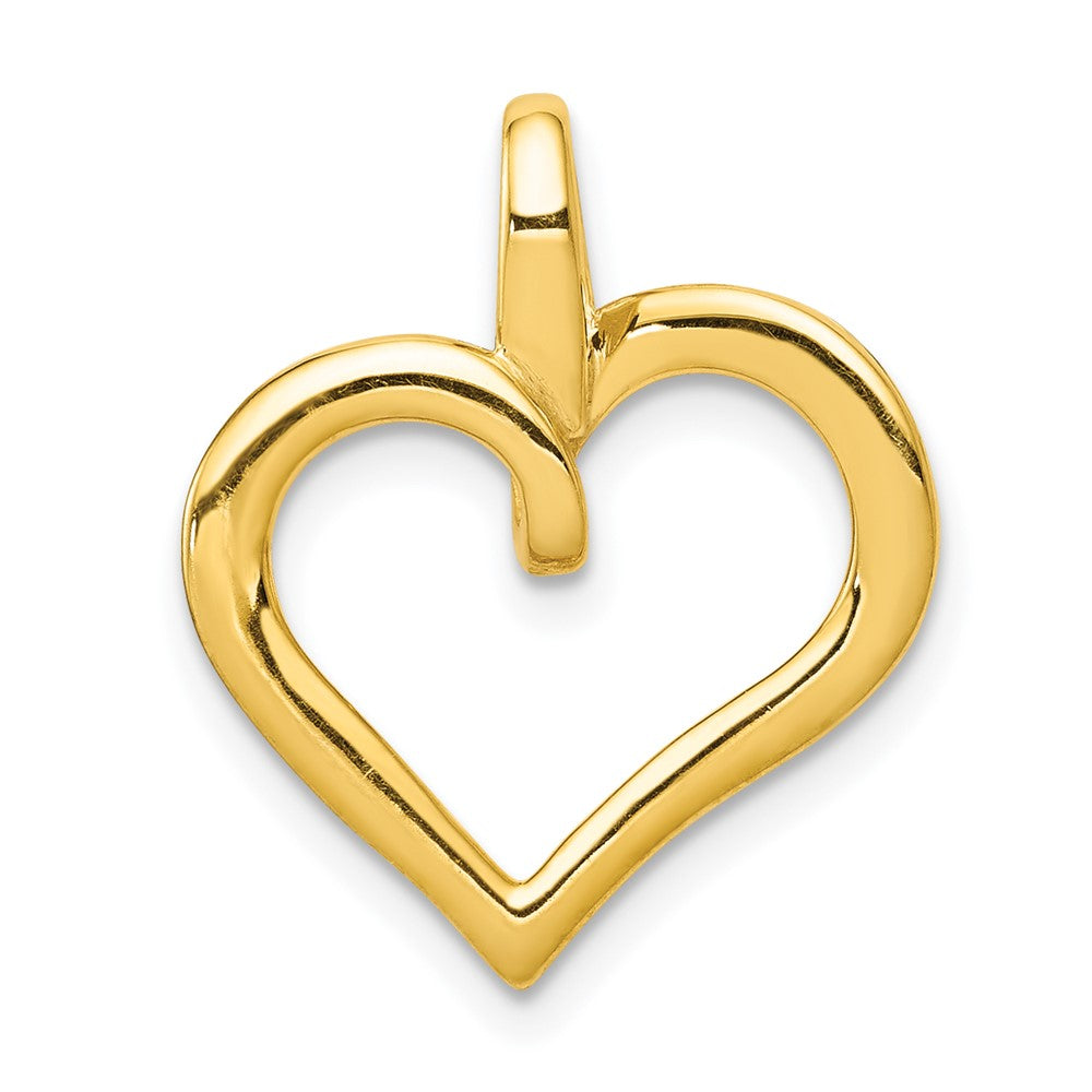 585 Gelbgold Herz-Anhänger mit 0,10 ct. echtem Diamant
