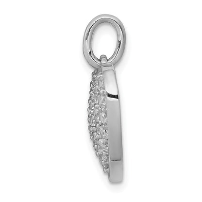 14K Weißgold Herz-Anhänger mit 1 ct. echten Diamanten
