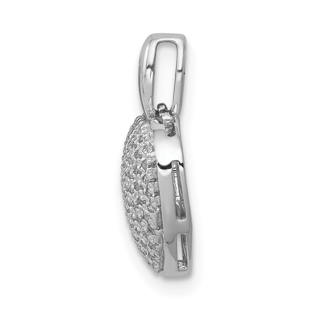 14K Weißgold Herzanhänger mit 0,25 ct. echten Diamanten