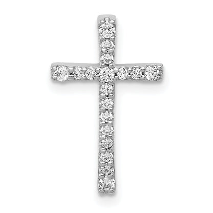 14K Weißgold Gleitanhänger für Kette mit 0,2 ct. im Labor gezüchteten Diamanten VS/SI+ G+
