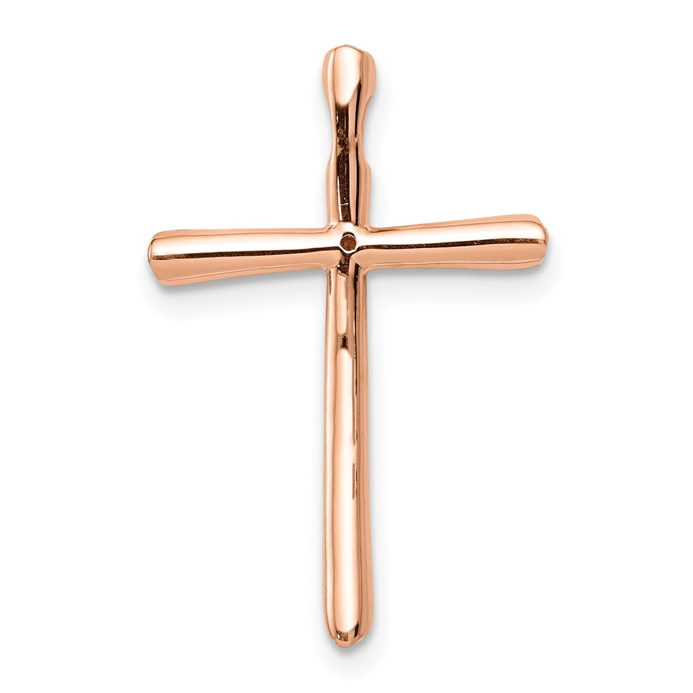 14K Roségold.01ct Echt Diamant Kette Anhänger