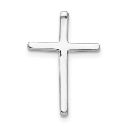 10K Weißgold 10K.03ct. Diamant Kreuz Kette Anhänger