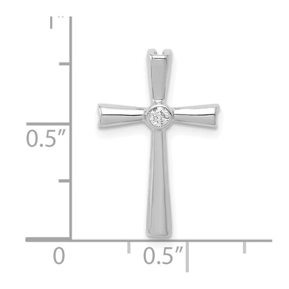 10K Weißgold 10K Aa Diamant Kreuz Kette Anhänger