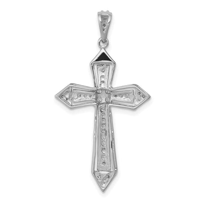 14K Weißgold Kreuzanhänger "Passion" mit 0,3 ct. echten Diamanten