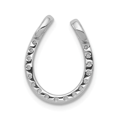 14K Weißgold Hufeisen-Gleitanhänger für Kette mit 0,33 ct. im Labor gezüchteten Diamanten, VS/SI+ G+