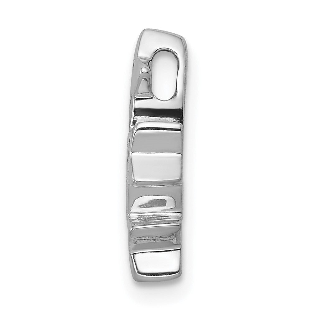 14K Weißgold Echt Diamant Drei Sterne Kette Anhänger